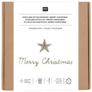Rico Design Stick and Stitch Packung Merry Christmas