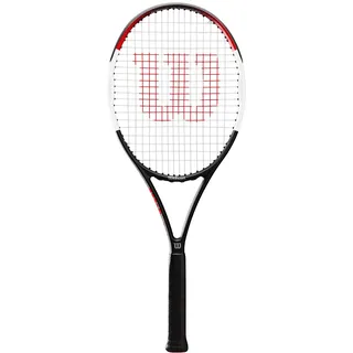 Wilson Tennisschläger Pro Staff Precision 100, Carbonglasfaser, Grifflastige Balance, 320 g, 68,6 cm Länge, Red