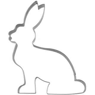 Städter Ausstechform Hase sitzend 9 cm aus rostfreiem Edelstahl, spülmaschinengeeignet