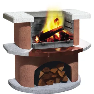 Buschbeck Grillbar Bologna 110 x 65 x 93 cm weiß/terrakotta
