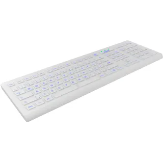KeySonic KSK-8031INEL-WH (DE) Industrietastatur weiß