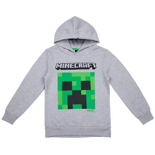 Minecraft Creeper Hoody Kapuzenpullover in grau | Gr.: 134