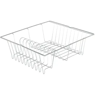 Metaltex Lipsia Luxy kompakter Spülkorb in Chrom-Optik, Silber