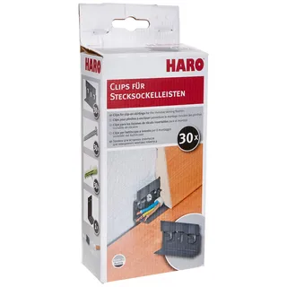 HARO Living by Haro Befestigungsclips f. Stecksockelleisten 30 Stück