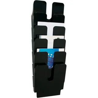 Durable Flexiplus Prospektständer 24,7 x 10,0 x 74,5 cm 6 St. Schwarz
