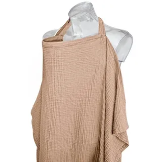 Coonoor Stillschal Breathable Cotton Breastfeeding, Musselin-Stilldecke für Babys braun