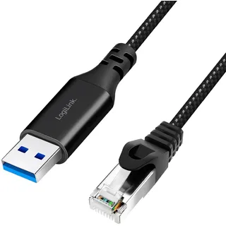 Logilink CU0400 - aktives USB 3.0) (Typ-A) zu Netzwerk (RJ45) Anschlusskabel - 1Gbps, 1 m