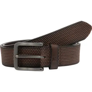 Lerros Ledergürtel, Dornschließe, für Herren, 780 Dark Brown 85