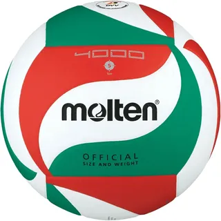 molten Volleyball V5M4000-DE weiß/grün/rot 5