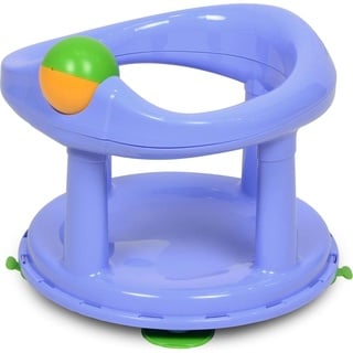 Safety 1st 360° drehbarer Badesitz, ergonomischer Sitz für die Badewanne mit Rollball und 4 Saugnäpfen, nutzbar ab ca. 6 Monaten bis max. 10 kg, pastel, hellblau, 32110009