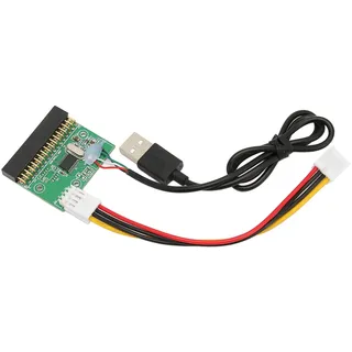 Beufee Externes 3,5-Zoll-USB-Diskettenlaufwerk, 1,44-MB-USB-Diskettenlaufwerk-Lesegerät, Plug-and-Play-34-Pin-auf-USB-Kabeladapter Für 1,44-MB-Diskettenlaufwerk