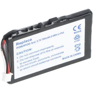 AccuCell Akku passend für Apple iPod-3, 616-0159, E225846