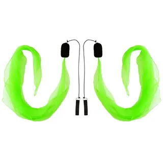 Diabolo Freizeitsport UV leucht Poi in Grün - Angel Wings Spinning Pois. Spiral Pois, Soft-Pois für Anfänger und Profis