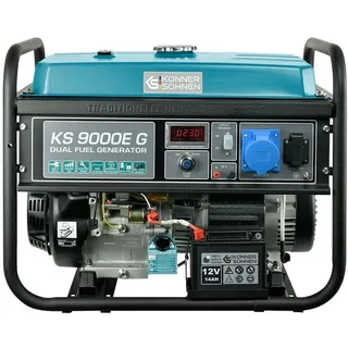 Könner & Söhnen Könner & LPG/Benzin-Generator KS 9000E G Notstromaggregat mobiler Generator