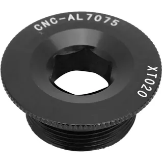 KEENSO Kurbelschraube, Kurbelarmschraube aus Aluminiumlegierung für Mountainbike-Fahrradhalterungskappe M20 Kurbelgarnitur BB-Achsenschrauben(schwarz)