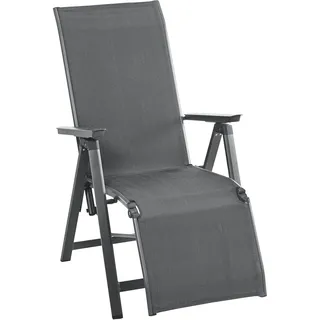 Dehner Relaxsessel Cleveland, ca. 107 x 76 x 60 cm, Aluminium, grau