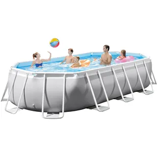 Intex Prism Frame Oval Pool Set 503 x 274 x 122 cm inkl. Filterpumpe 26796GN