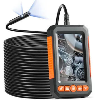 Vevor Endoskopkamera mit 8+1 Lichtern, 15 m Kabel, 4,3" Display
