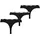 3er Pack Schwarz XS