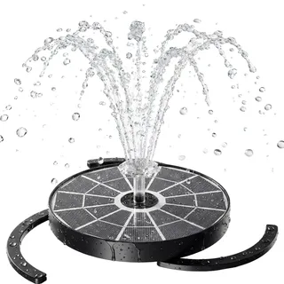 AISITIN 3,7W Solar Springbrunnen für Außen,Solar Teichpumpe mit Stützstange