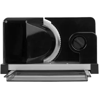 ritter icaro 5 Klappbarer elektrischer Allesschneider & Brotschneidemaschine aus Metall mit ECO-Motor, Made in Germany, Schwarz