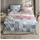 Wave 8695 grafisch Baumwolle Rot 135 x 200 cm 80 x 80 cm