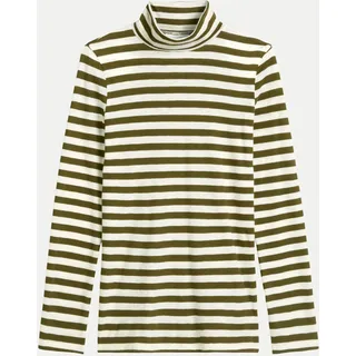 Longsleeve mit Rollkragen Mehrfarbig XS