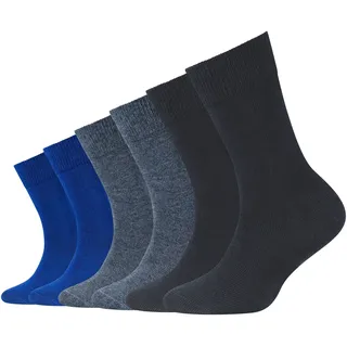 CAMANO 6er-Set: Socken in blau Dunkelblau - Gr. 19-22