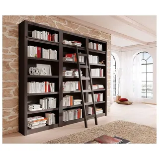 OTTO home Bücherwand Bergen, aus schönem massivem Kiefernholz, 3 tlg. braun