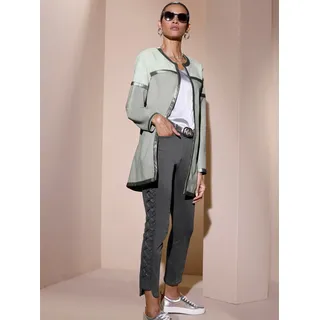 MAINPOL Lederimitat-Blazer in kalkmint-zartmint | Gr.: 44