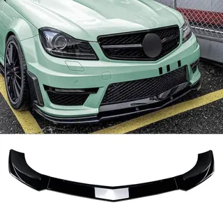 Auto Frontlippe Frontspoiler für Mercedes Benz C Class W204 S204 AMG Line 2011 2012 2013 2014, Auto Frontspoiler Lippe Auto Bumper Protector Frontlippe Spoiler Protector Stoßstangendiffusorschutz