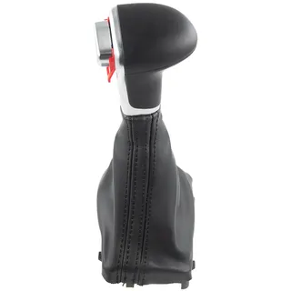 ESEN SKV 63SKV404 Schalthebelverkleidung schwarz/silber, Leder, 12mm