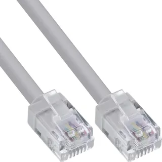 InLine Modular-Rundkabel RJ12, Stecker / Stecker, 6adrig, 6P6C, 5m
