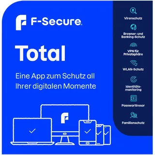 F-Secure Total Security & VPN 2026 3 Geräte 1 Jahr Win