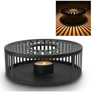 Creano Stövchen Edelstahl Typ "STRYPES", Farbe Black | Gr.: onesize