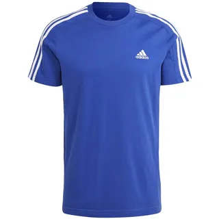 Adidas Herren Essentials Single Jersey 3-Stripes Tee, Semi Lucid Blue/White, M