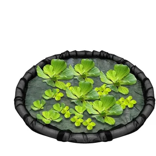 Schwimmende Pflanzeninsel 45cm - Schwimmende Barriere Für Fische Und Wasserflora, Runde Schwimmendes Teichinsel Pflanzen Für Teich, Pflanzkorb Für Teichlandschaften, Gartenteich & Fischdekoration