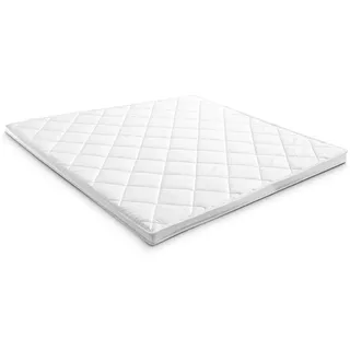 Matratzen Discount Topper, Weiß, Textil, 200x200 cm, Schlafzimmer, Matratzen Shop, Matratzenzubehör, Topper