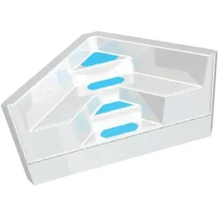 RAVENNA Ecktreppe aus Polyester Schenkelbreite 2100 mm / Höhe 1500 mm meerblau