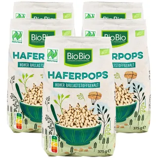 Naturland Bio BB Haferpops 375 g, 5er Pack