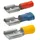Flachsteckhülsen PVC-teilisoliert 0 5-1 0mm2 2 8x0 8mm 100 Stück