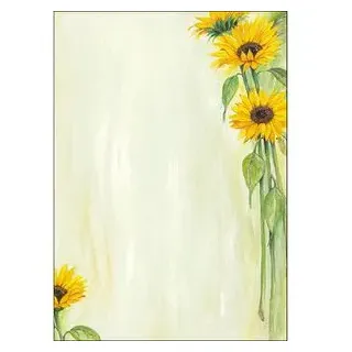 Sigel Briefpapier DP694, Sunflower, A4 90 g/m2 25 Blatt
