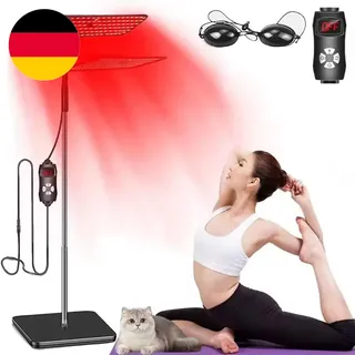 Rotlichtlampe,Rotlichtlampe Stehlampe,Rotlichtlampe Mit Sockel, 126 LED 660Nm&85