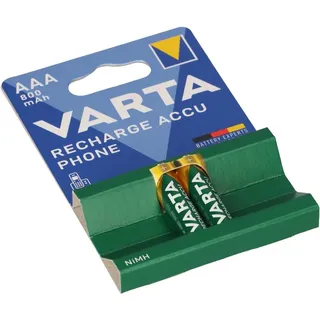 Varta 2x Akku AAA 1,2V 800mAh kompatibel Telefon AEG Solo 10 15