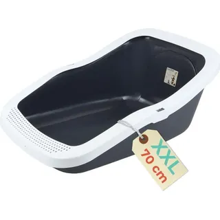 GarPet XXL Katzenklo Katzentoilette groß Großes Katzenklo 70 cm Katzen Klo offen hoher Rand Katzenklo ohne Deckel Katzenklo XXL große Katzen