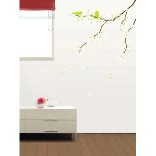 Ambiance-Live Wandtattoo Magnoliabaum mit Blumen