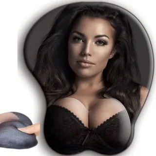 Insider Mauspad mit Silikon Brüste Mousepad mit Handauflage. Anti Rutsch Sexy Maus Pad 3D Mouse Handgelenkauflage für Büro Schreibtisch Brust Kissen
