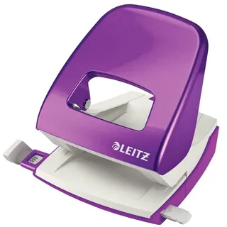 Leitz Locher 2,5mm mit Anschlagschiene violett in Blisterverpackung Packung mit 6 Stück