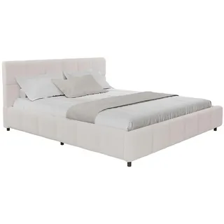 Juskys Polsterbett Florenz 180 x 200 cm ohne Matratze Beige