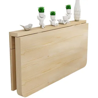 wandklapptisch klapptisch Wand wandtisch klappbar, Wäsche-Klapptisch, Wandtisch aus Holz, herunterklappbarer Wandtisch, Stabiler Wandtisch, zusammenklappbare Werkbank für Küche, Waschküche,